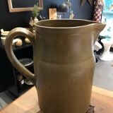 Vintage XL stoneware pitcher Manufacture Digoin