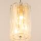 Cylindrical suspension light with crystal glass by Doria, Germany, 1970s.