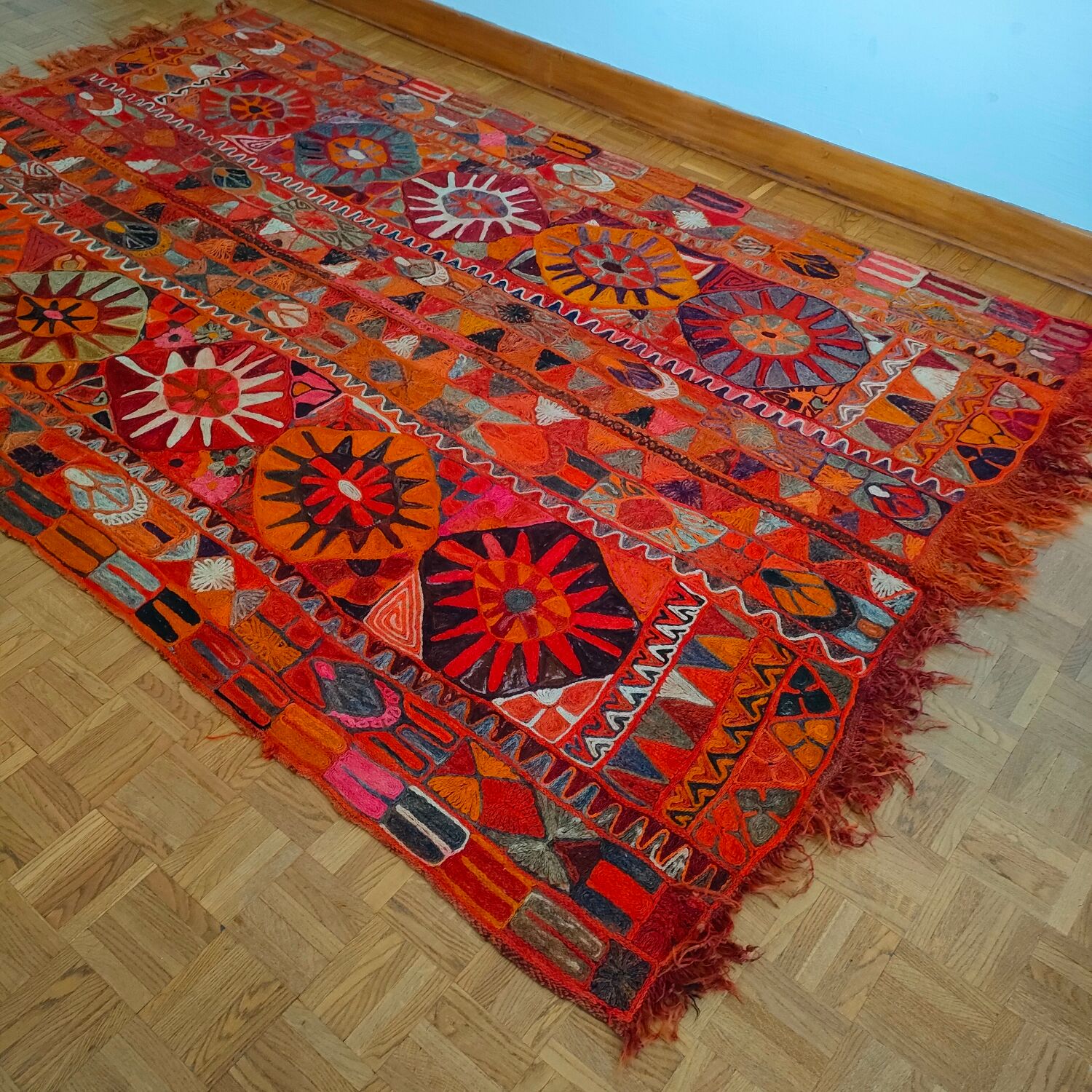 Vintage Kathmandu carpet 155 x 250
