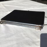 Triplet resaleable triple barber mirror back black varnish 69x27