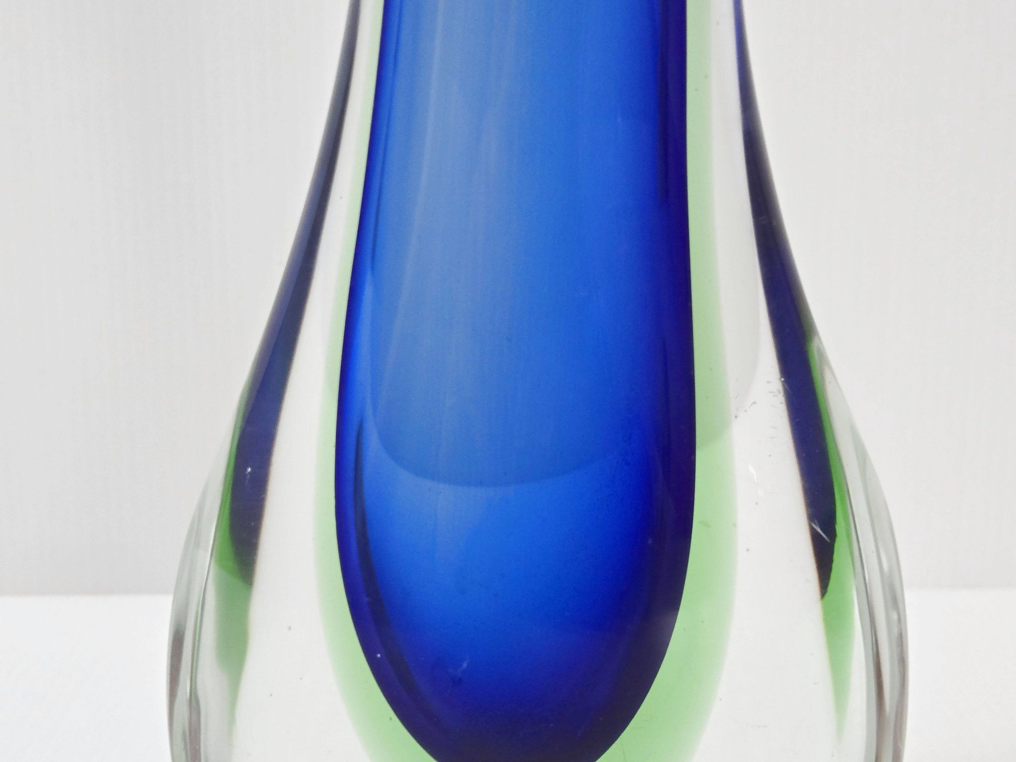 Vase vintage en verre de Murano Sommerso, 1960