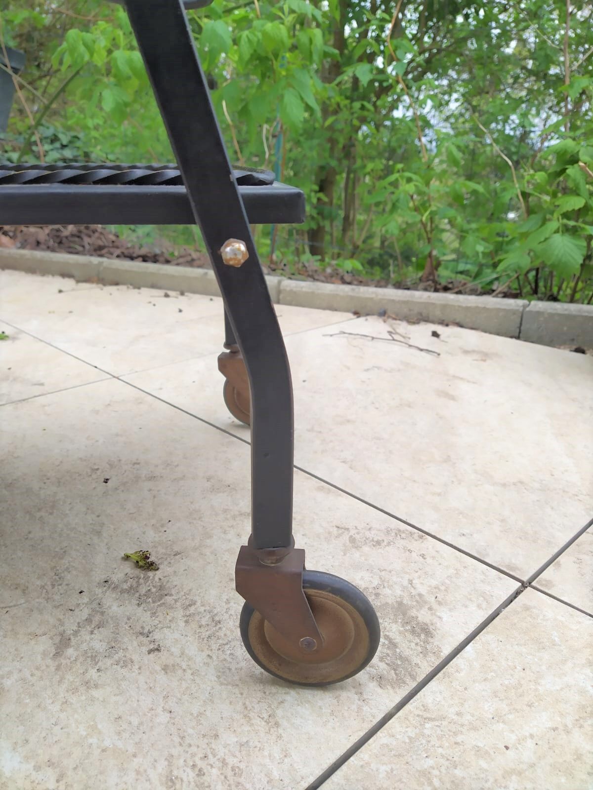 Vintage wrought iron dessert