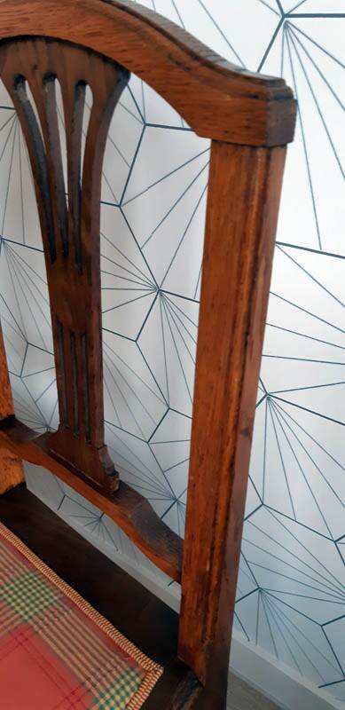 Lot de 2 chaises art déco vintage.