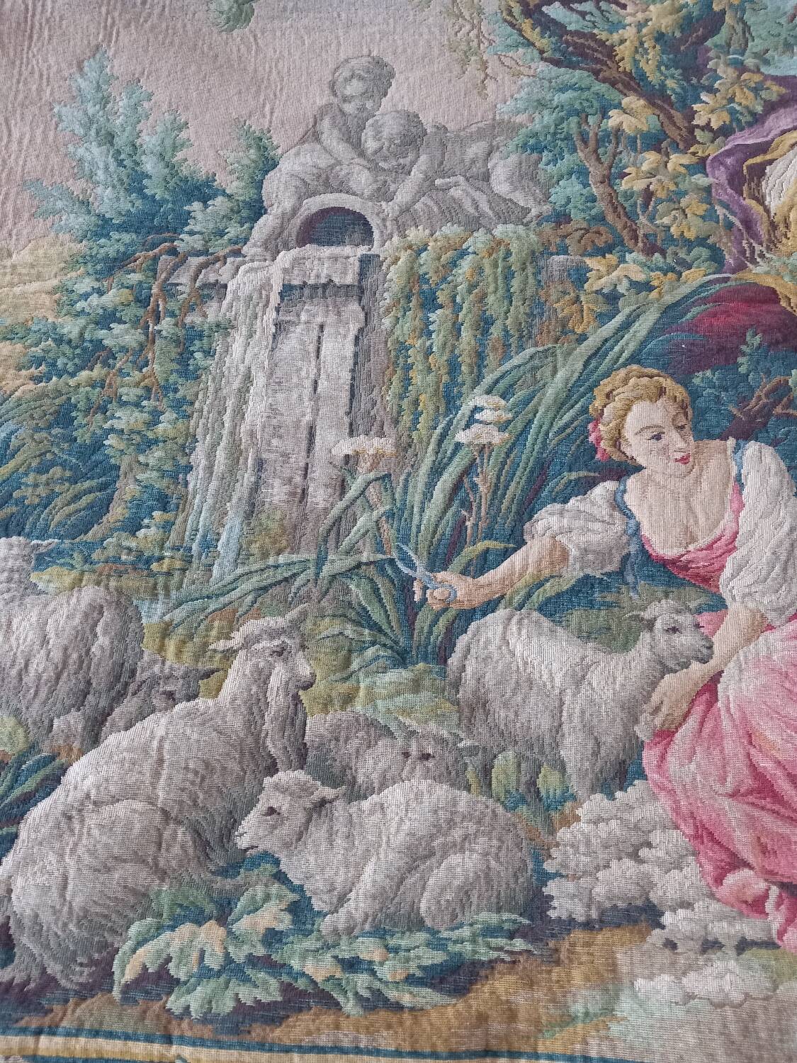 French wall tapestry Jacquard - La Filandiere