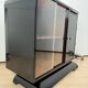 French Art Deco Half Cabinet in Black Lacquer and Mahogany, 1930