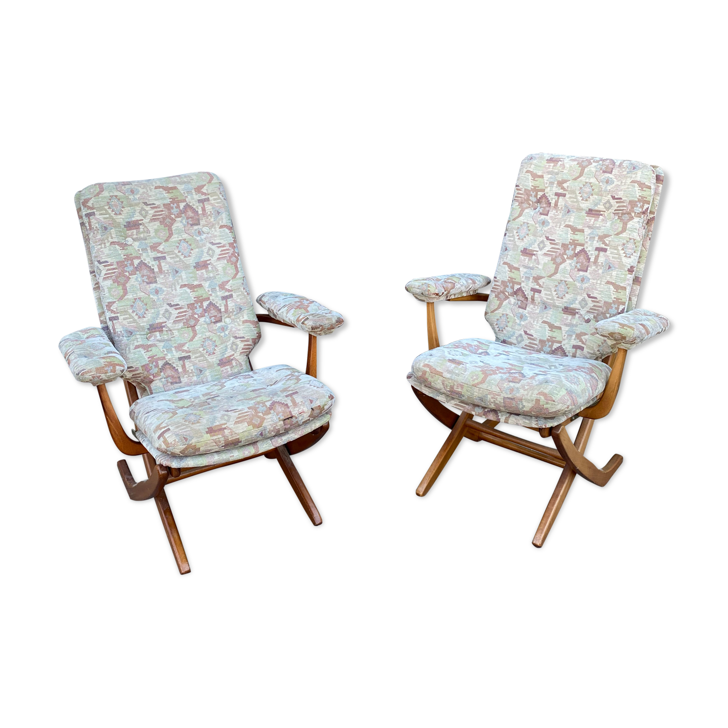 Pair of Polyconfort armchairs