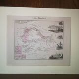 Old map of French Africa, Senegal 1861