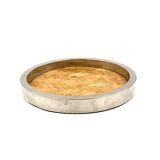 Hollywood regency bamboo and brass tray, Italy 1970s