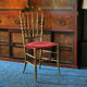 Chaise Napoléon III style Chiavari en bois doré