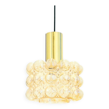 Lustre en verre bulle de l'ère spatiale du milieu du siècle par H. Tynell pour Limburg