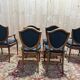 Set of 4 chairs and 2 English armchairs.