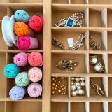 Miniature shelves, printer locker