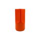 Studio Opi, vase en céramique orange de l'ère spatiale, Gabbianelli Italie ca. 1960