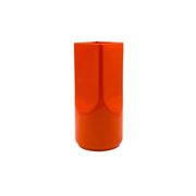 Studio Opi, vase en céramique orange de l'ère spatiale, Gabbianelli Italie ca. 1960