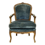 Fauteuil cabriolet de style Louis XV en hêtre
