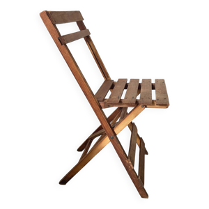 Chaise pliante en bois - ancienne