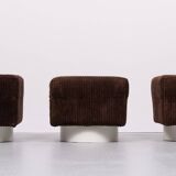 Set of 3 Ripcord stools Space Ace 1970s