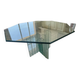Roche Bobois Octagonal Glass Table