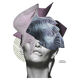 Collage print, Purple drama