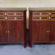 Pair of Louis XVI style mahogany sideboards