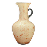 Vase en verre signé VB Opaline Florence Italie