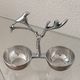 Polished aluminium servant