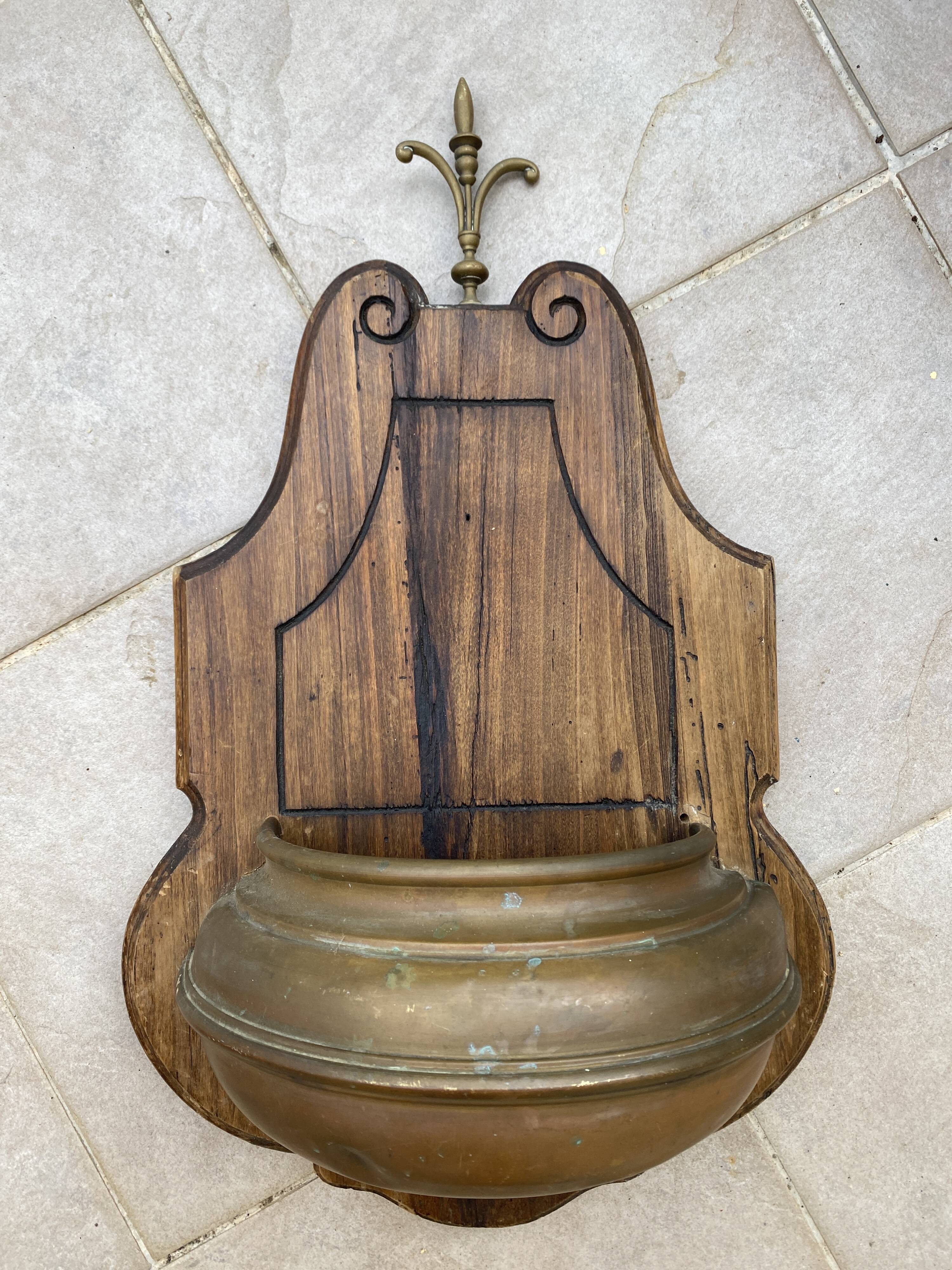 Cache pot copper fleur de lys
