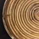 Round rattan and brass underside, 1960