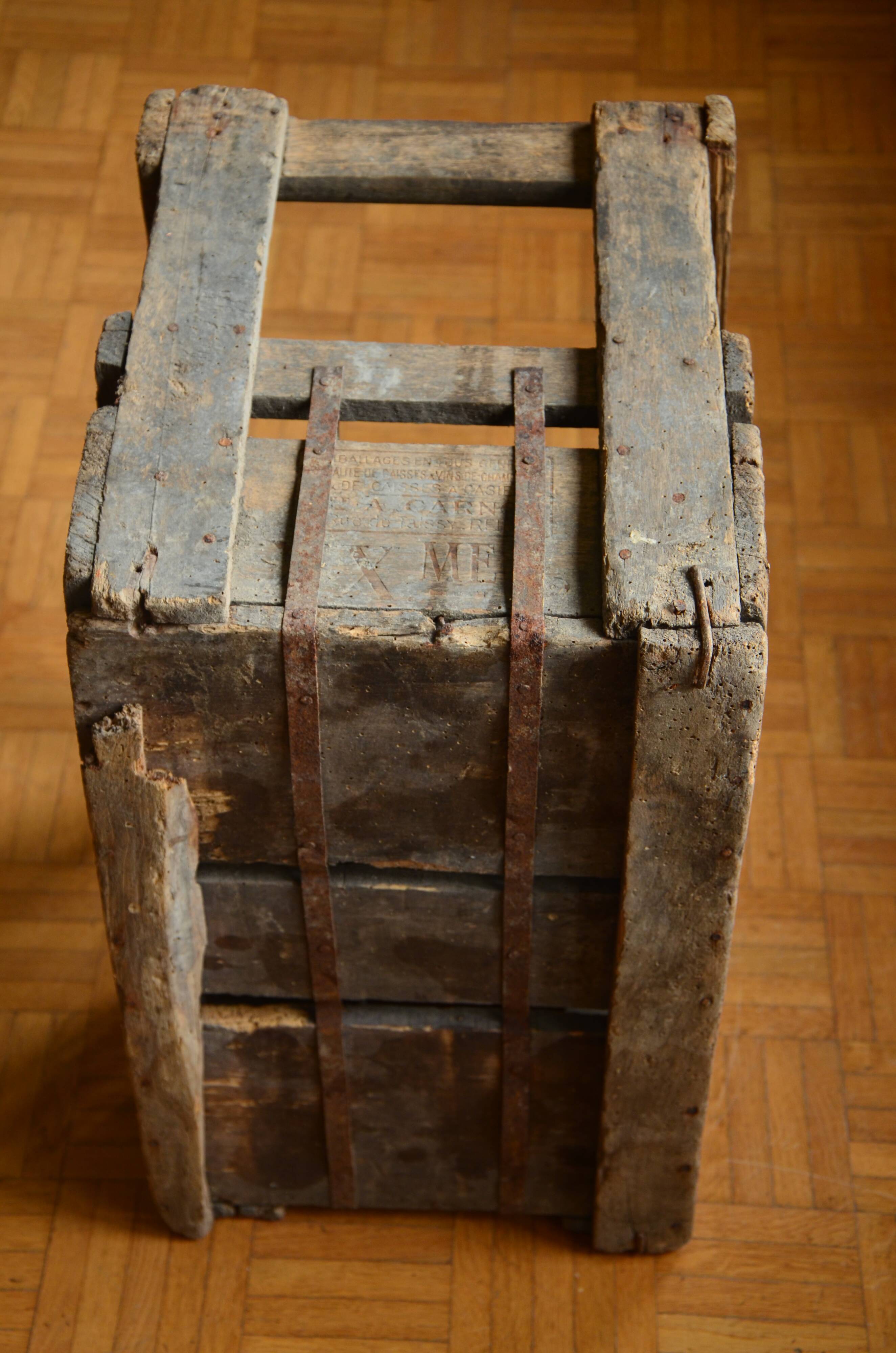 Former wooden crate 20th century brewery