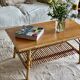 Vintage rattan coffee table