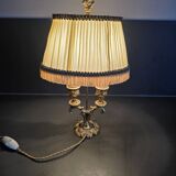 Louis XV style bronze candlestick hot water bottle lamp