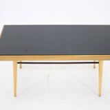 1960s Coffee Table With Opaxit Glass, Czechoslovakia