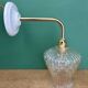Vintage glass tulip wall light
