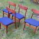 Set of Schionning and Elgaard teak dining chairs, Denmark 1960s