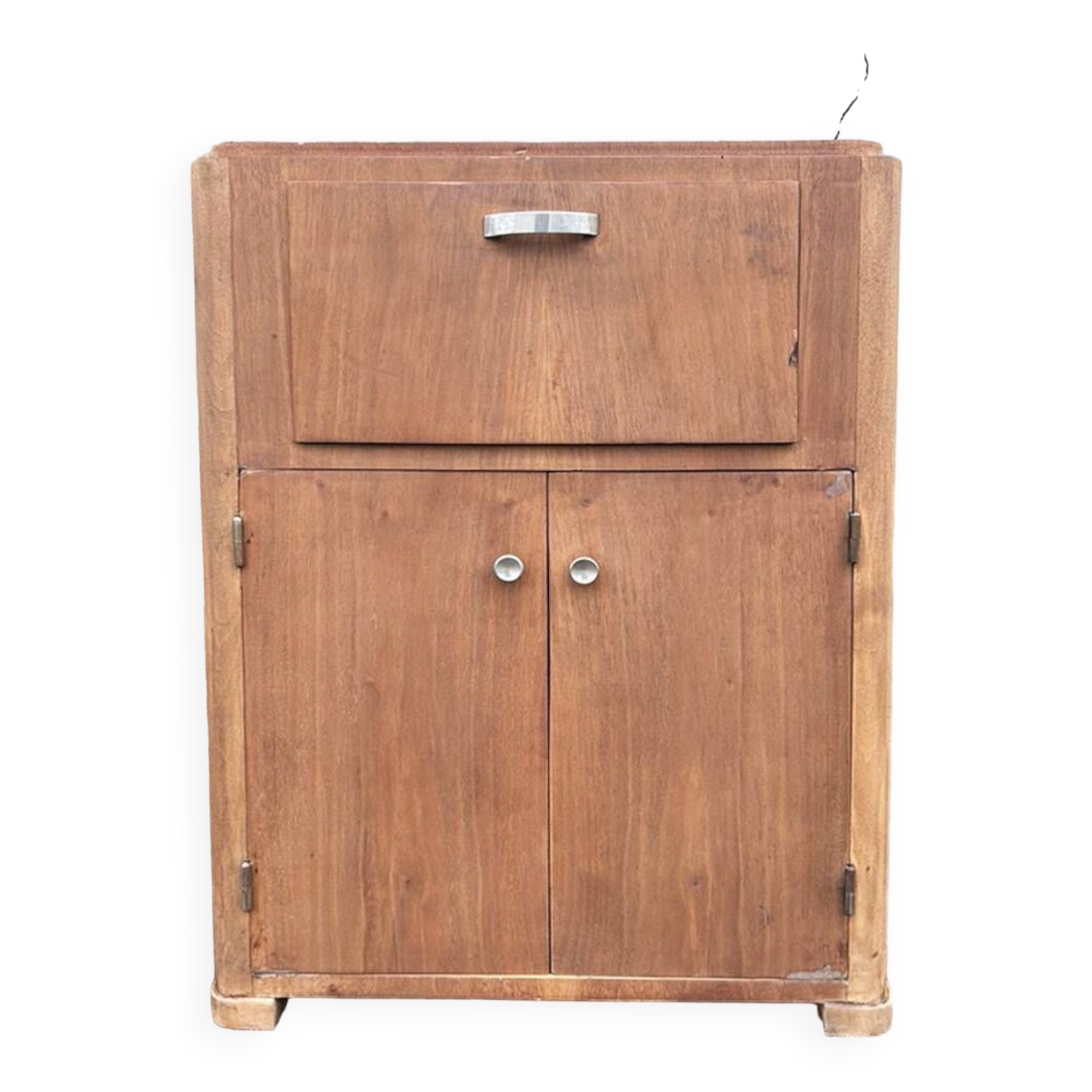 Phonograph, radio, turntable and record cabinet from the 1950s