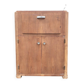 Phonograph, radio, turntable and record cabinet from the 1950s