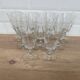 Set of 9 red wine glasses