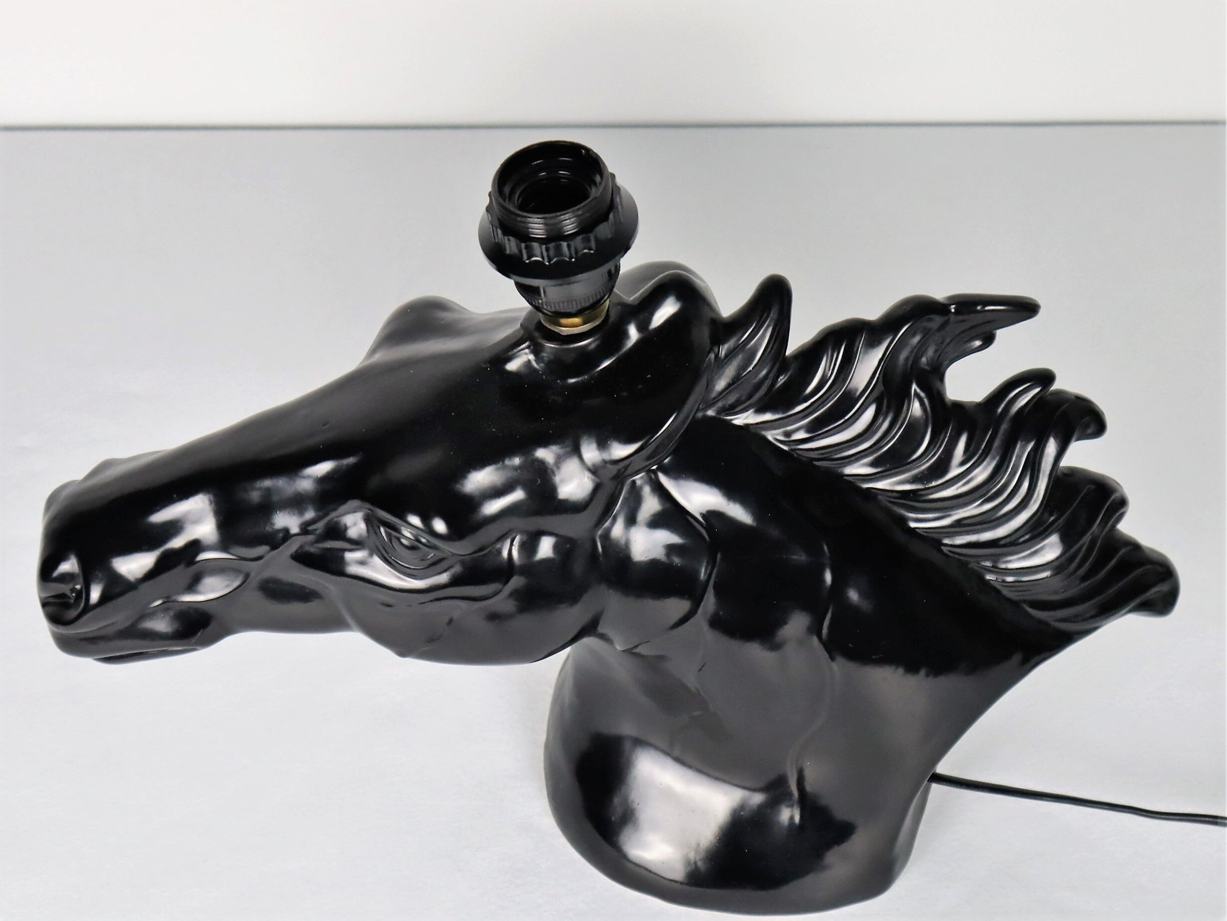 Ceramic horse lamp 1980