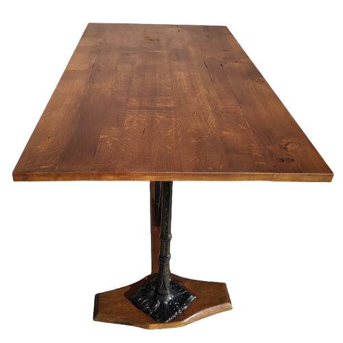 Table bistrot de Paris 1900 à colonnes Art Nouveau fonte