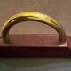 Old leather and gold metal tray