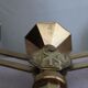 Golden metal chandelier