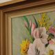 Mid-Century Swedish Oil On Canvas “Vase with Ship Motif” by Carl Figge