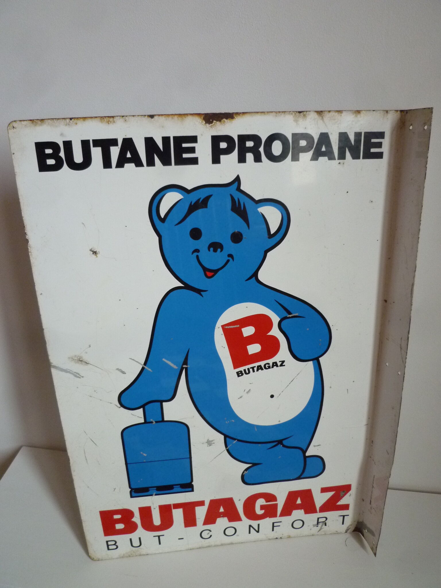 Butagaz advertising plate steel