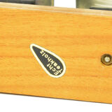 1930s art deco teak candlestick, Austria