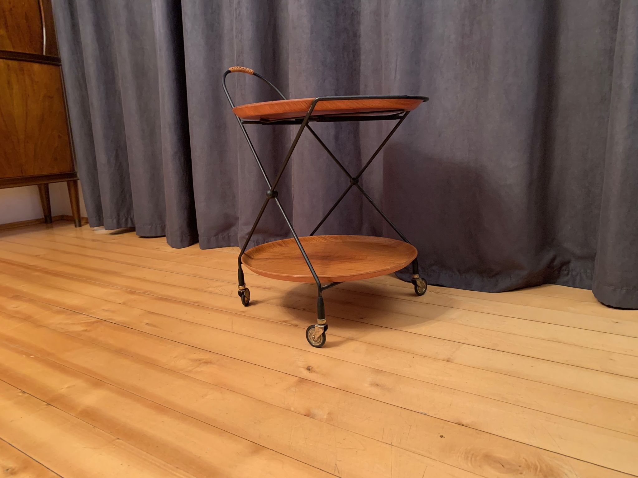 Bar trolley by Åry Fanérprodukter Nybro Sweden 1960s