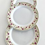 Lot of 3 plates chriss g porcelain collection