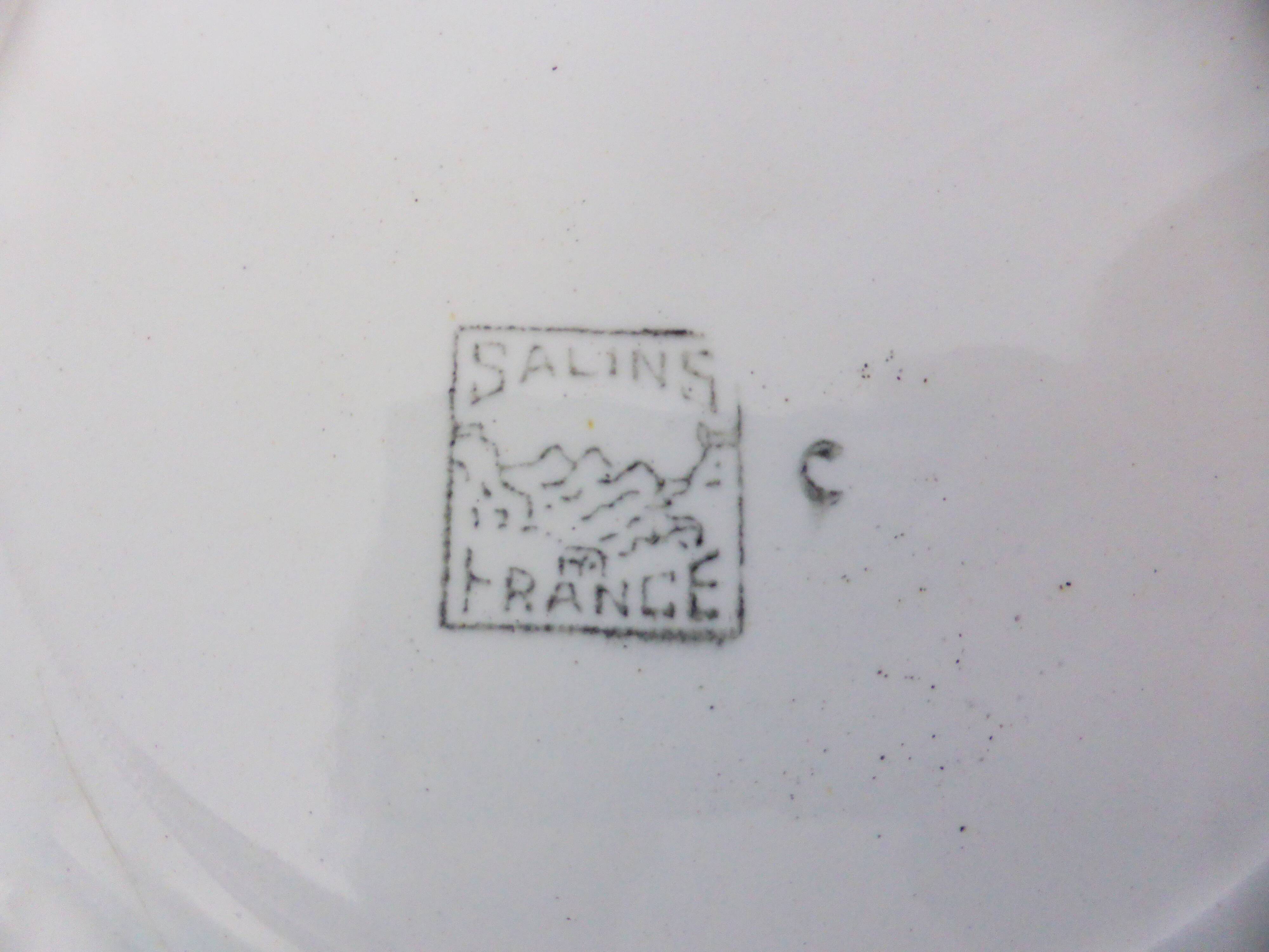 4 vintage flat plates from the Salins factory 210638