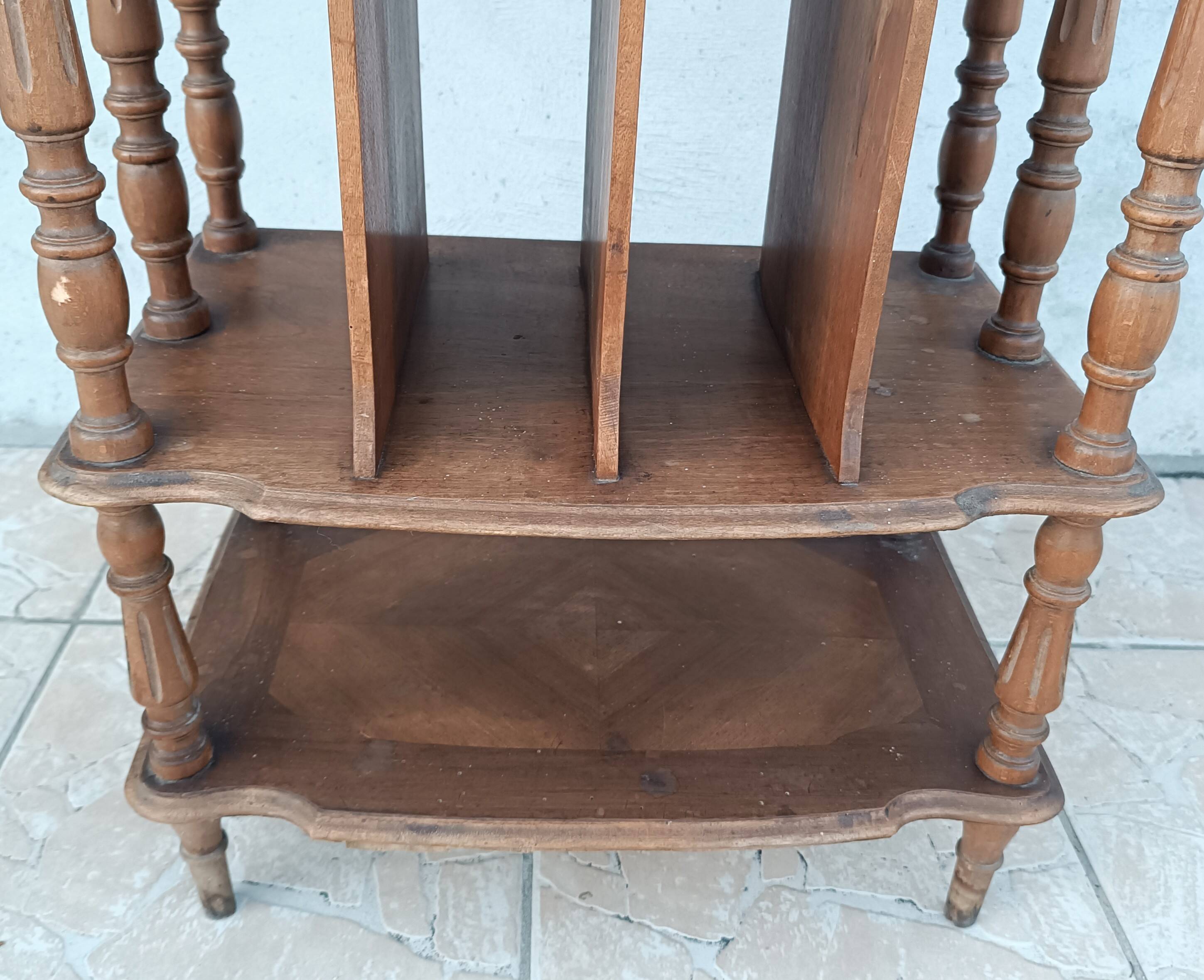 Walnut music cabinet