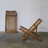 Pair of child sunbeds