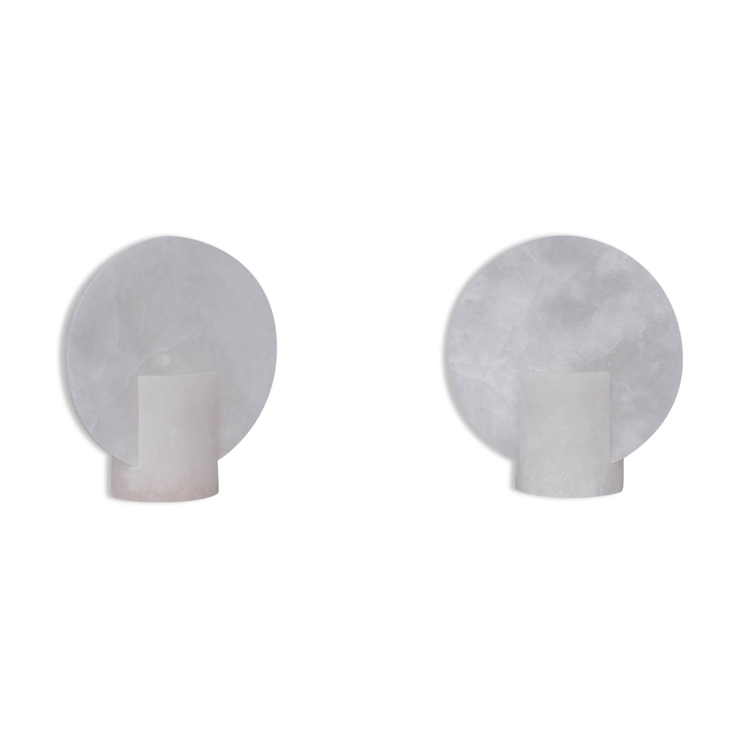 Pair of alabaster spanish table lamps